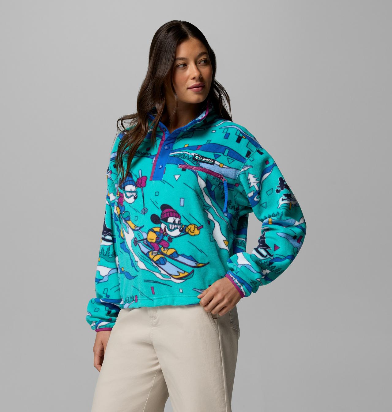 Women's CSC x Disney Half Snap Fleece | 454 | M 4