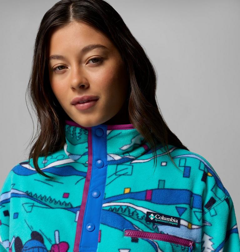 Women's CSC x Disney Half Snap Fleece, Color: Reef, image 5