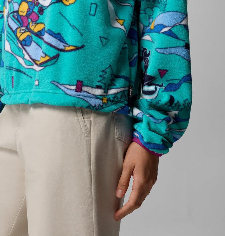 Women's CSC x Disney Half Snap Fleece, Color: Reef, image 6