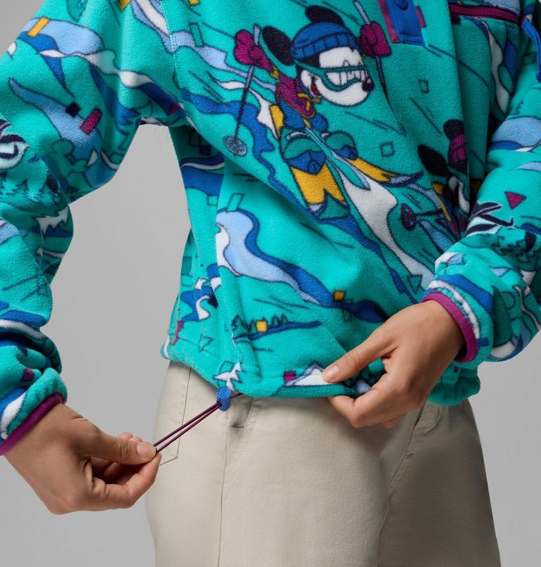 Women's CSC x Disney Half Snap Fleece, Color: Reef, image 7