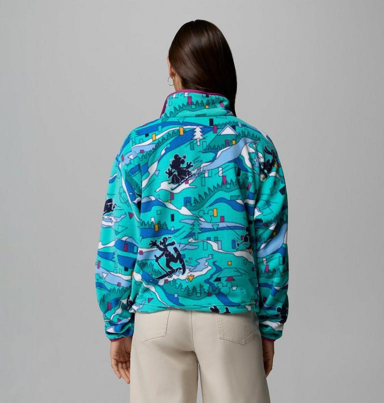 Women's CSC x Disney Half Snap Fleece, Color: Reef, image 3