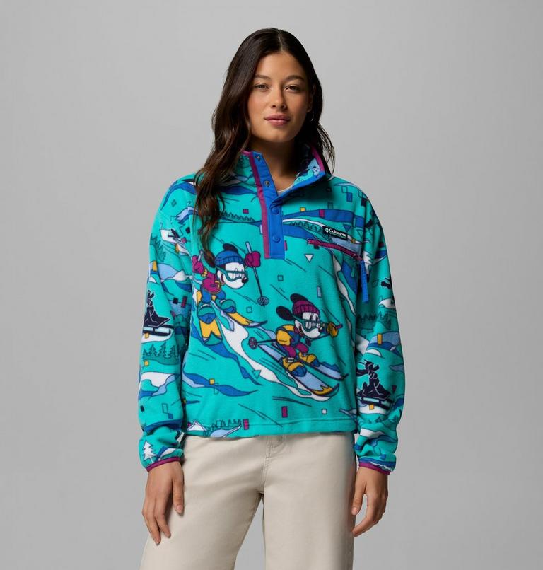 Women's CSC x Disney Half Snap Fleece, Color: Reef, image 1