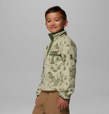 Youth CSC x Disney Half Snap Sherpa Fleece, Color: Light Aloe, image 4