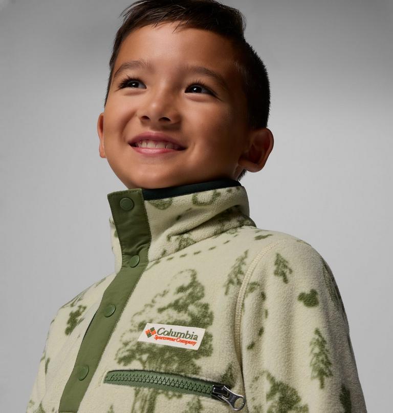 Youth CSC x Disney Half Snap Sherpa Fleece, Color: Light Aloe, image 5