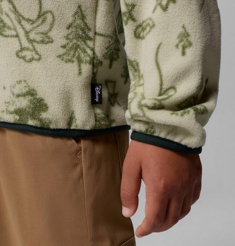 Youth CSC x Disney Half Snap Sherpa Fleece, Color: Light Aloe, image 6