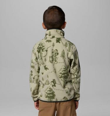 Youth CSC x Disney Half Snap Sherpa Fleece, Color: Light Aloe, image 3