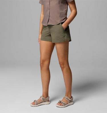Women's Shale Ridge Hiking Shorts, Color: Stone Green, image 4