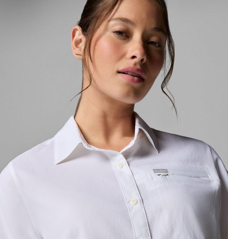 Women's Silver Ridge Utility II Recycled Short Sleeve Shirt, Color: White, image 5