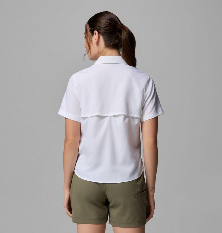 Women's Silver Ridge Utility II Recycled Short Sleeve Shirt, Color: White, image 3