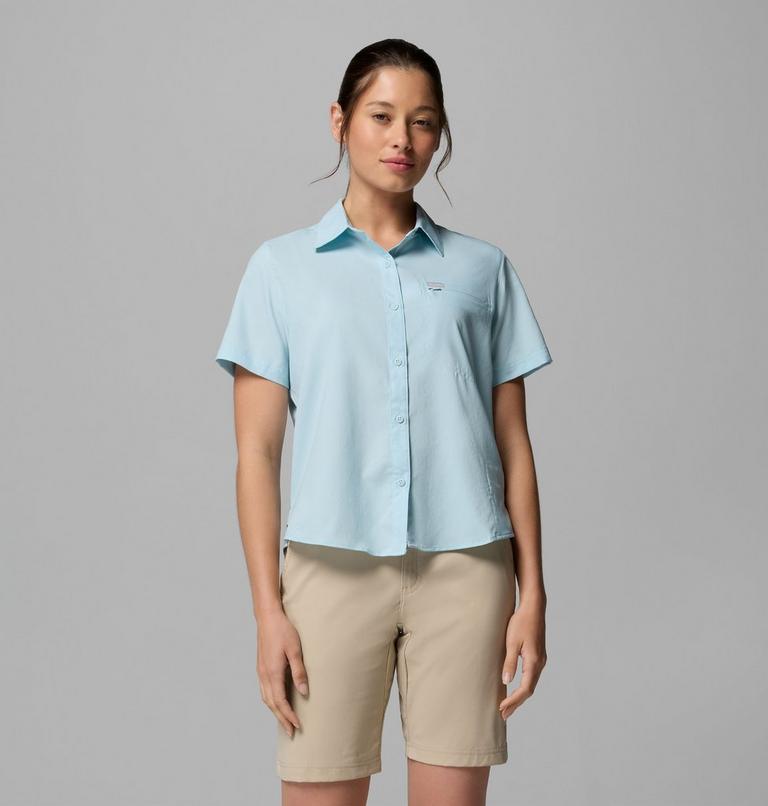 Women's Silver Ridge Utility II Recycled Short Sleeve Shirt, Color: Marine Light, image 1