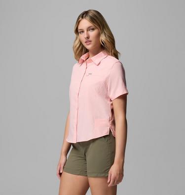 Women's Silver Ridge Utility II Recycled Short Sleeve Shirt, Color: Pink Sand, image 8