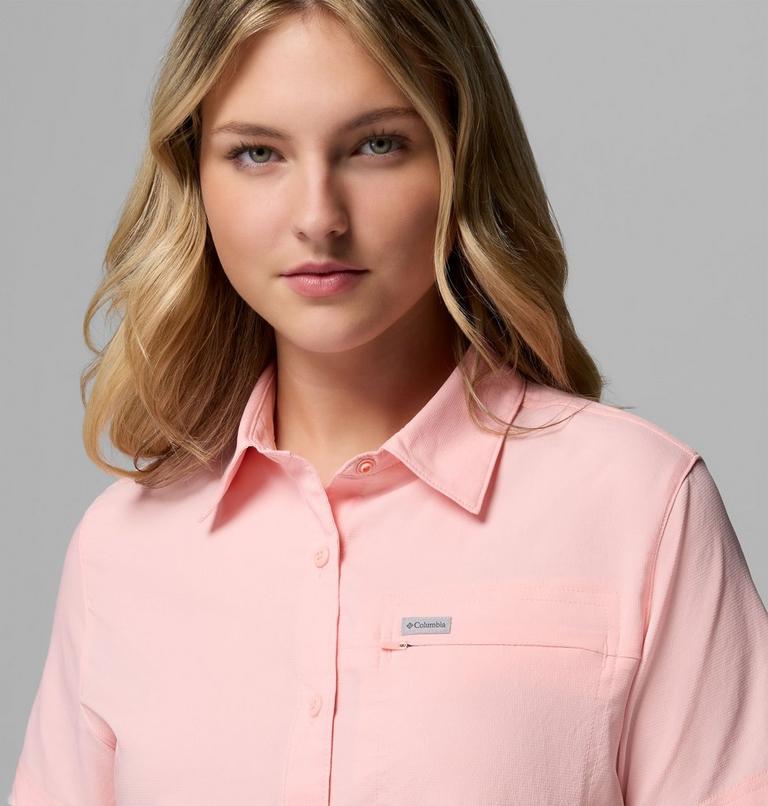 Women's Silver Ridge Utility II Recycled Short Sleeve Shirt, Color: Pink Sand, image 5