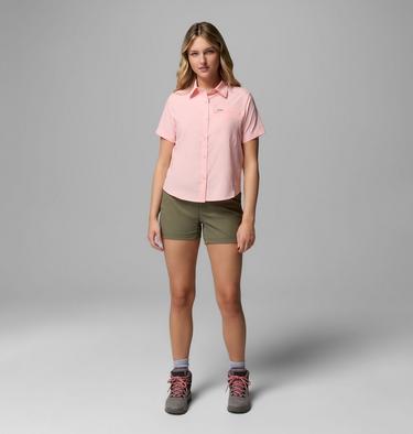 Women's Silver Ridge Utility II Recycled Short Sleeve Shirt, Color: Pink Sand, image 6