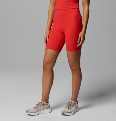 Mallas cortas de senderismo Loneridge para mujer, Color: Poppy Red, image 4