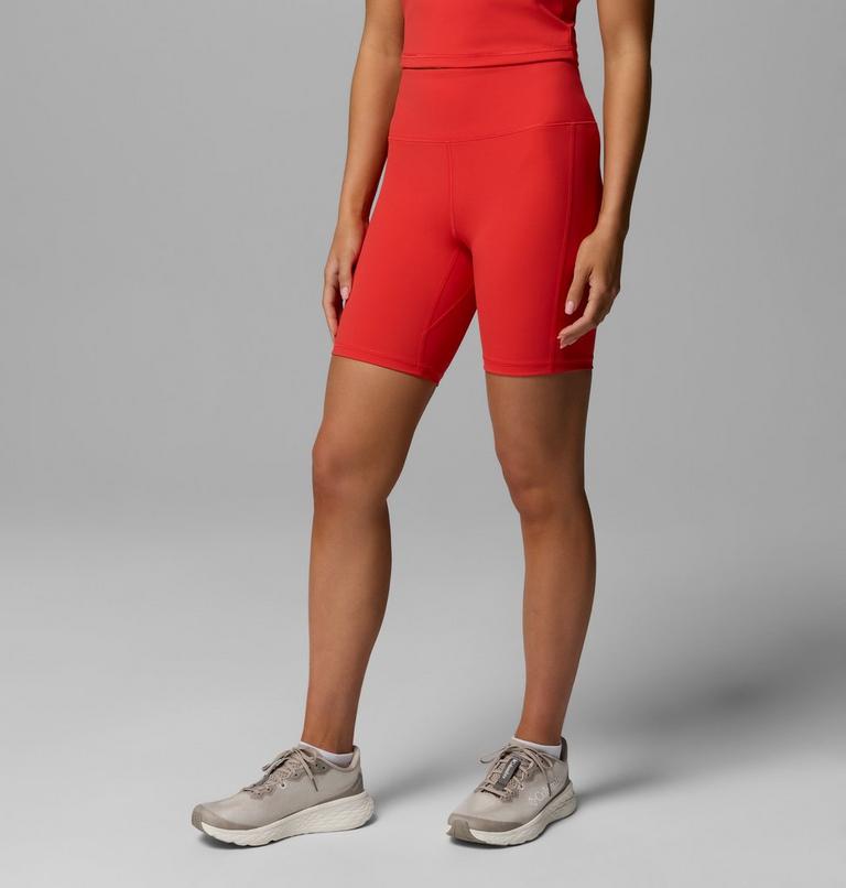 Mallas cortas de senderismo Loneridge para mujer, Color: Poppy Red, image 4