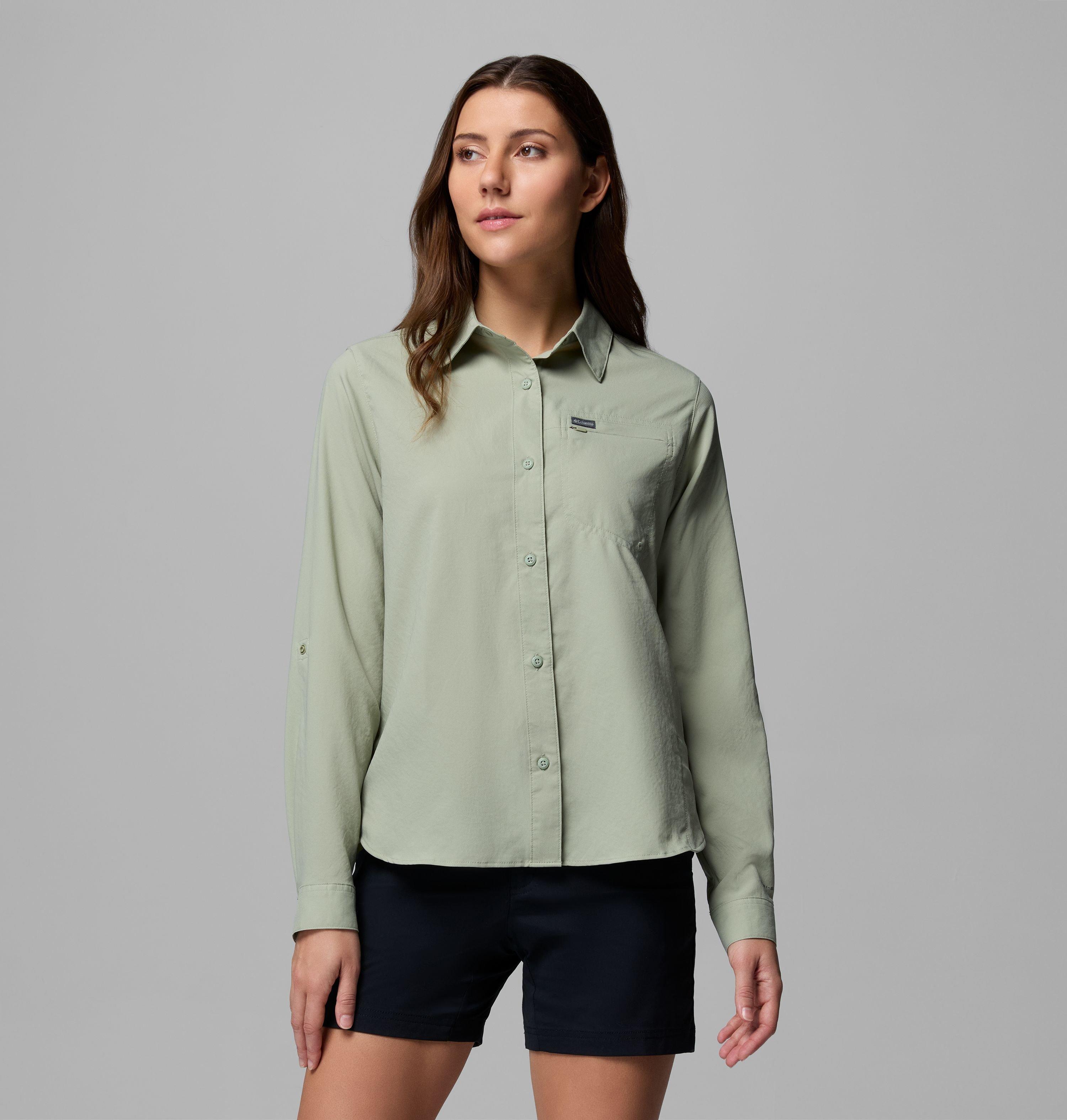 Columbia Sportswear Women's Green Columbia - Silver Ridge™ Utility Ii Recycled Shirt - Safari Medium