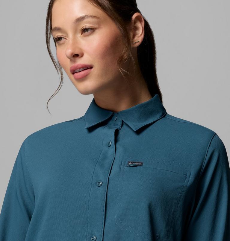 Women's Silver Ridge Utility II Recycled Shirt, Color: Everblue, image 7