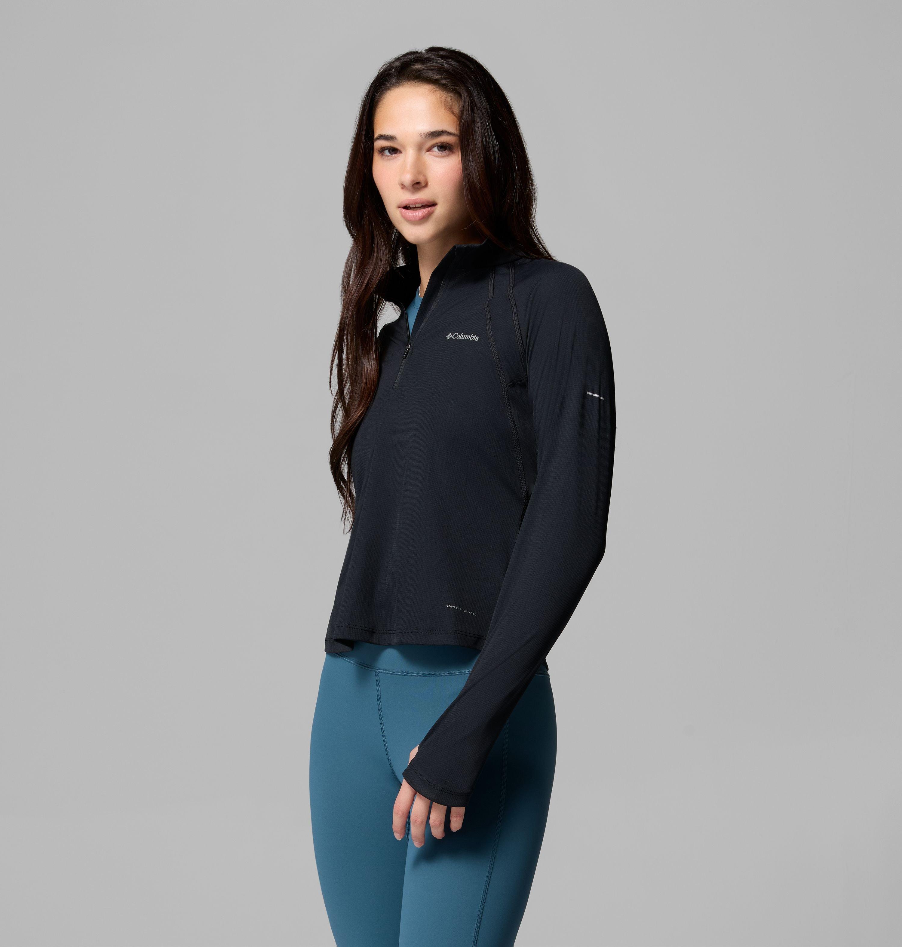 Chemise à manches longues avec demi-fermeture éclair Stealth Spring pour femme | 010 | L 4