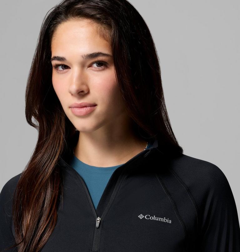 Haut Technique Semi-zipp&eacute; Stealth Spring Femme, Color: Black, image 5