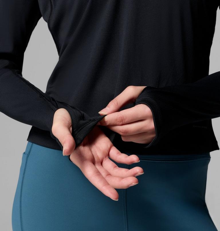 Haut Technique Semi-zipp&eacute; Stealth Spring Femme, Color: Black, image 6