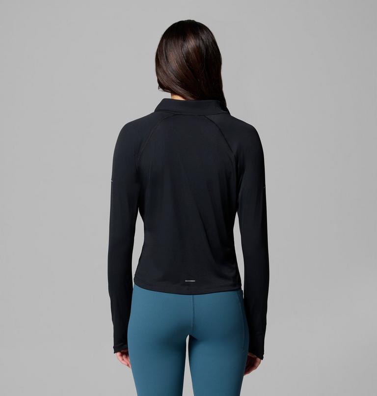 Haut Technique Semi-zipp&eacute; Stealth Spring Femme, Color: Black, image 3