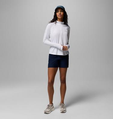 Haut Technique Semi-zipp&eacute; Stealth Spring Femme, Color: White, image 6