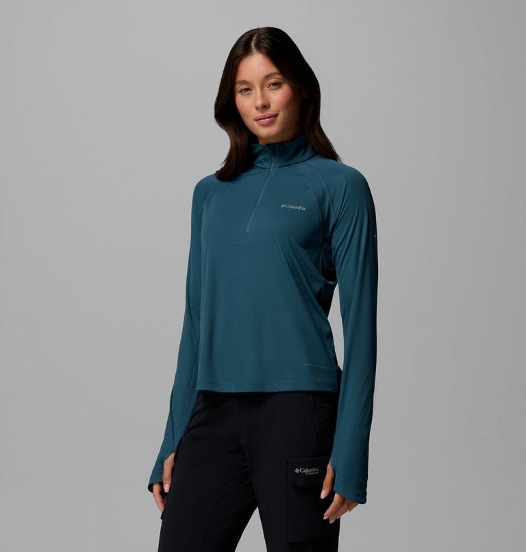 Women's Stealth Spring Half Zip Technical Top, Color: Everblue, image 4
