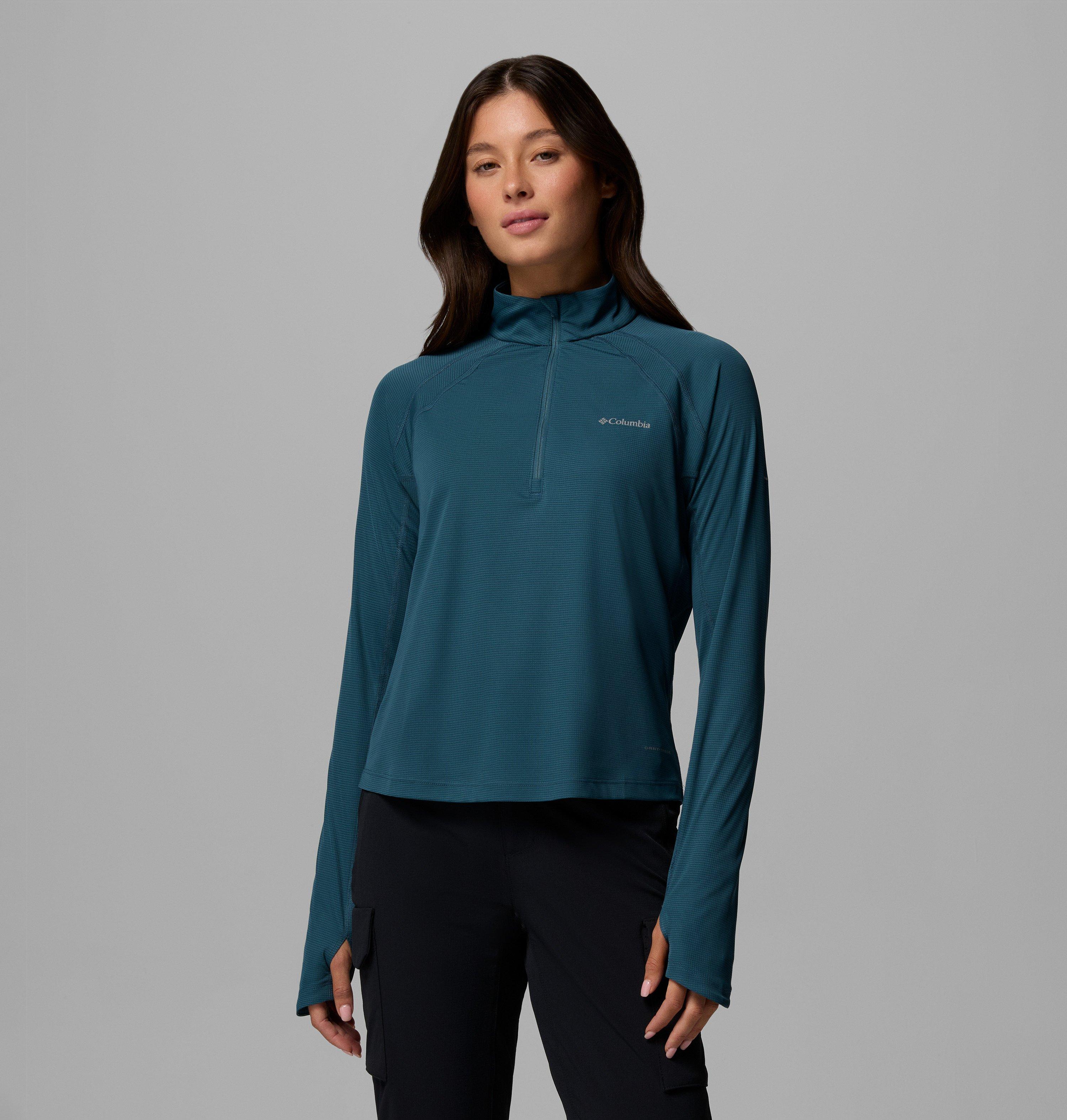 Columbia Sportswear Women's Blue Columbia - Stealth Spring™ Half Zip Technical Top - Ever Medium
