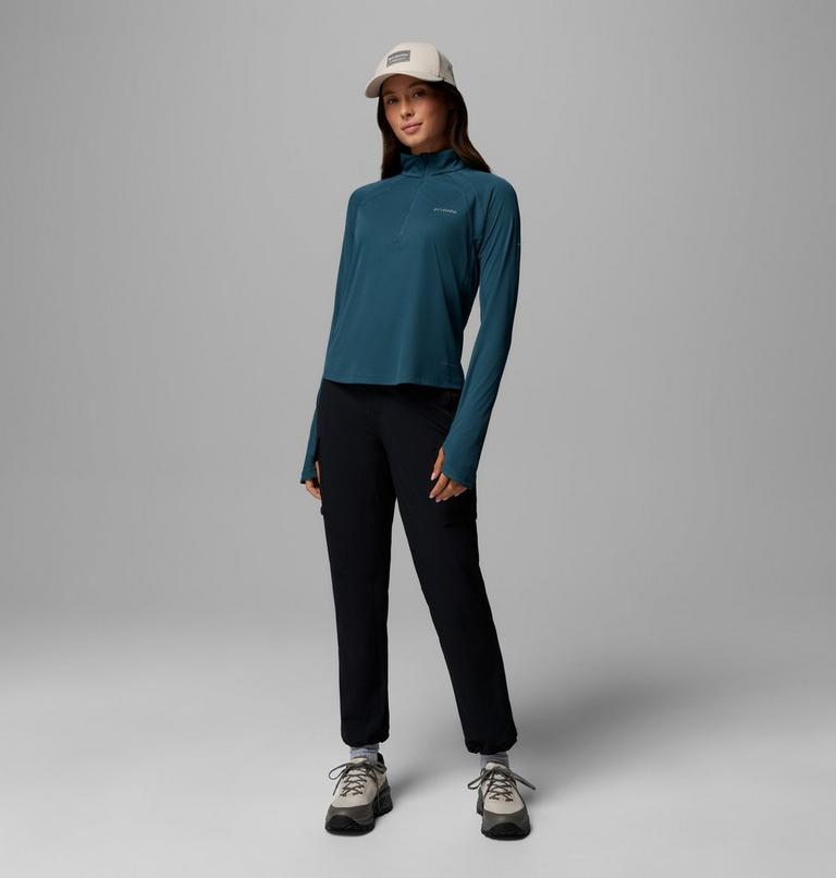 Women's Stealth Spring Half Zip Technical Top, Color: Everblue, image 2