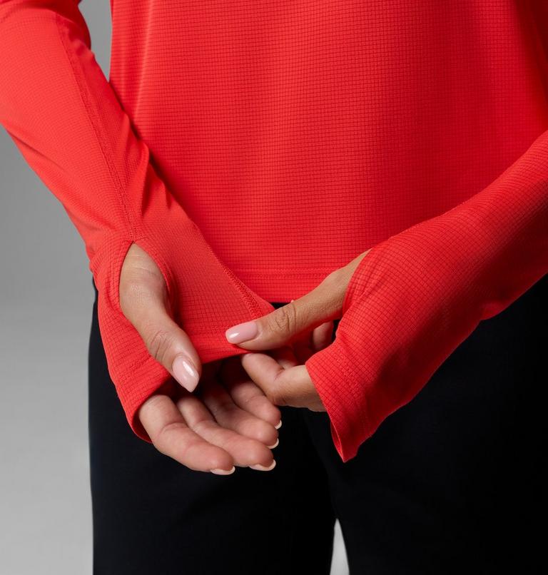 Haut Technique Semi-zipp&eacute; Stealth Spring Femme, Color: Poppy Red, image 6