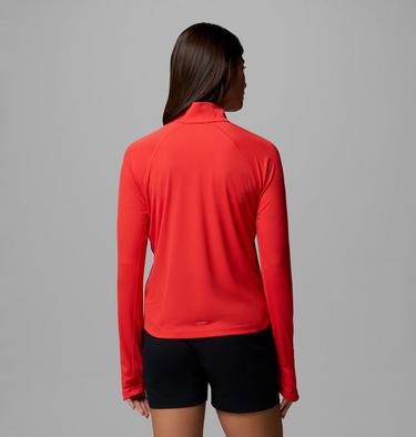 Haut Technique Semi-zipp&eacute; Stealth Spring Femme, Color: Poppy Red, image 3