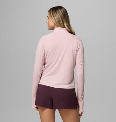 Women's Stealth Spring Half Zip Technical Top, Color: Mineral Pink, image 3