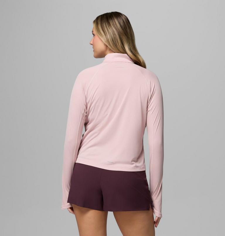 Women's Stealth Spring Half Zip Technical Top, Color: Mineral Pink, image 3