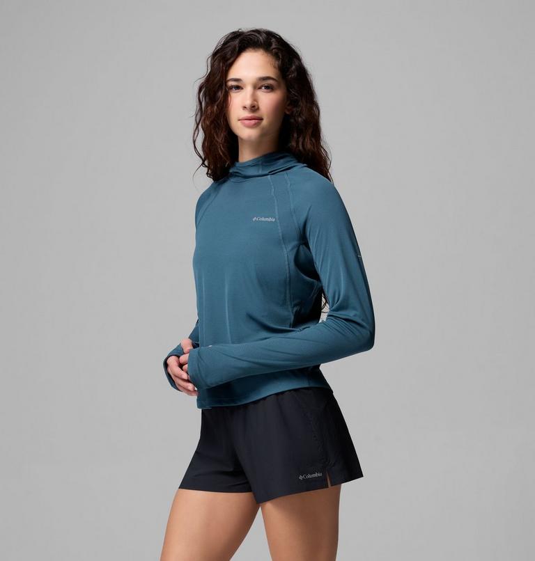 Maglia tecnica con cappuccio Stealth Spring da donna, Color: Everblue, image 4