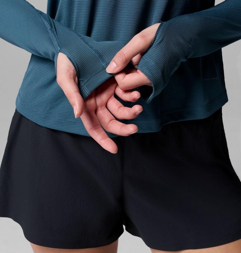 Maglia tecnica con cappuccio Stealth Spring da donna, Color: Everblue, image 6