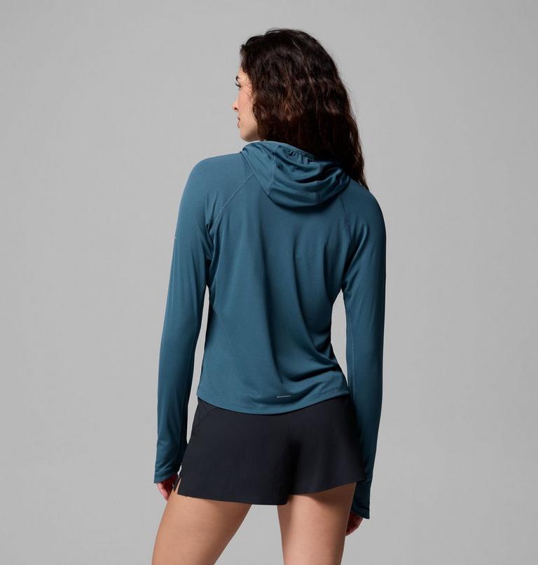 Maglia tecnica con cappuccio Stealth Spring da donna, Color: Everblue, image 3