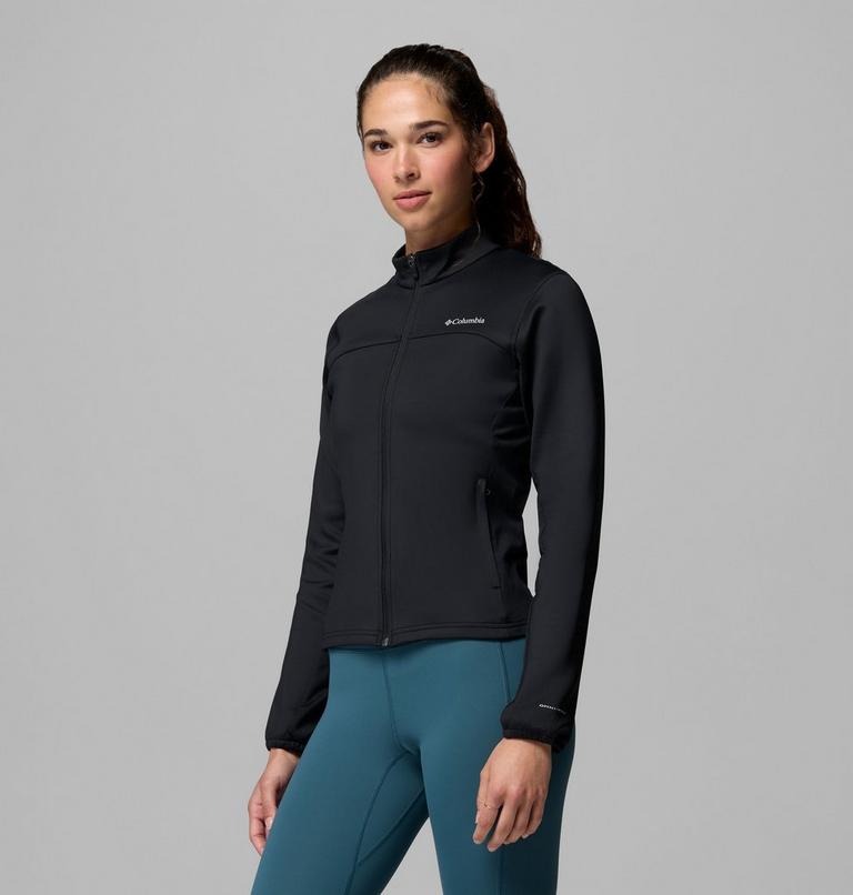 Women's Sloan Crest Spacer Full Zip Technical Fleece, Color: Black, image 4