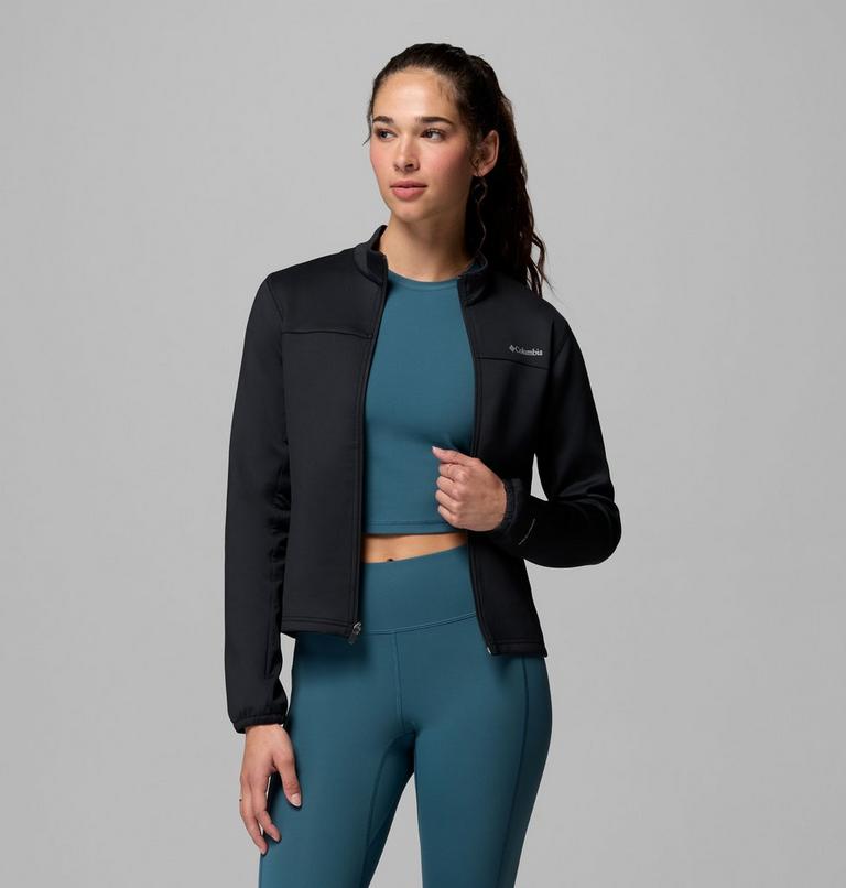 Women's Sloan Crest Spacer Full Zip Technical Fleece, Color: Black, image 5