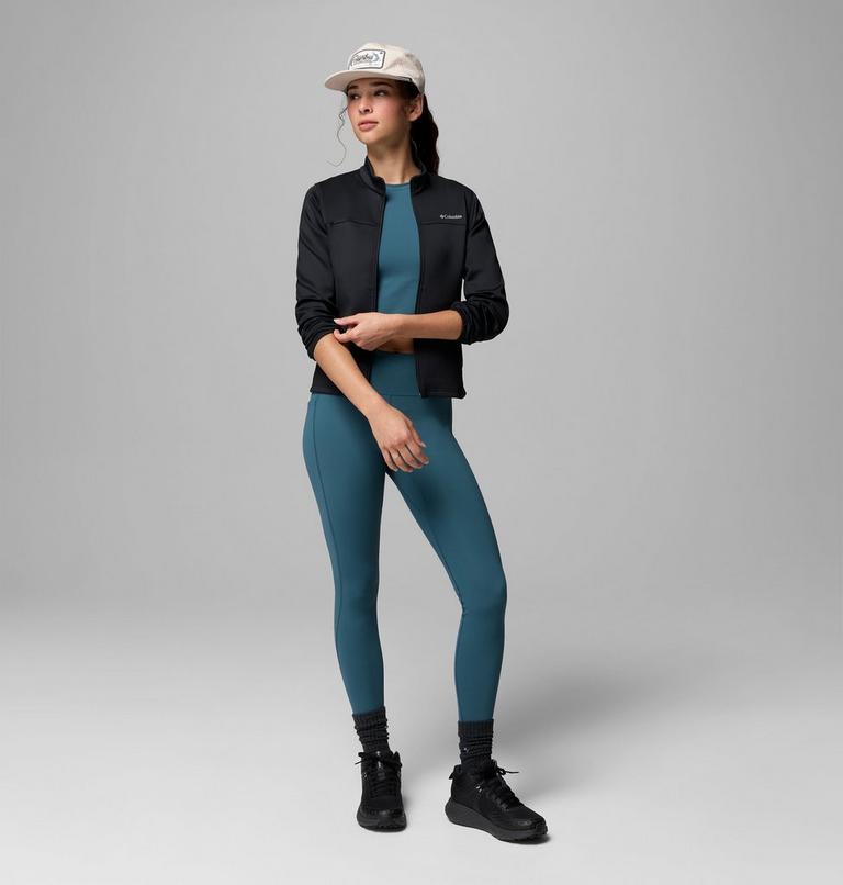 Women's Sloan Crest Spacer Full Zip Technical Fleece, Color: Black, image 2