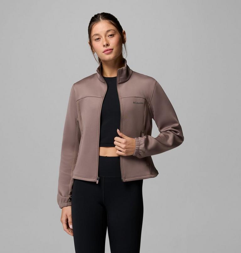 Women's Sloan Crest Spacer Full Zip Technical Fleece, Color: Iron, image 5