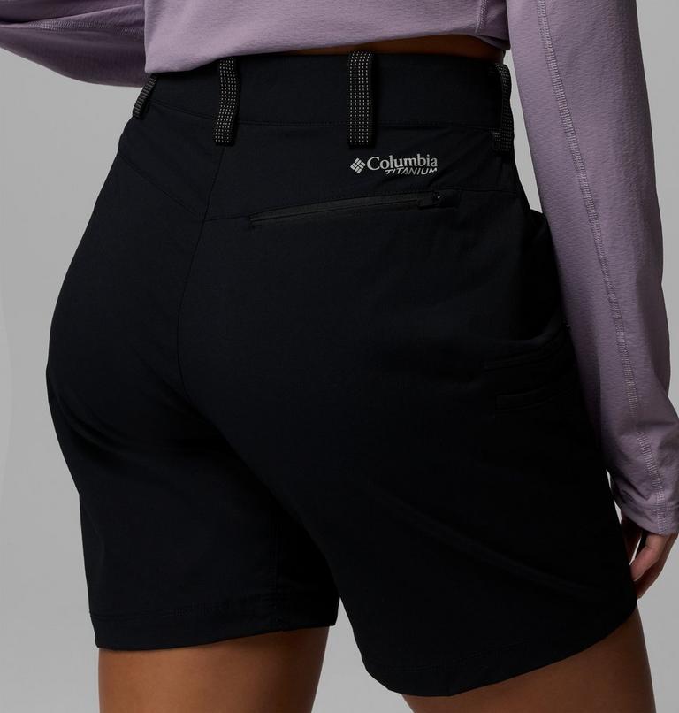 Women's Cosmiques Pro Hiking Shorts, Color: Black, image 7