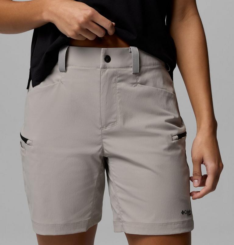 Women's Cosmiques Pro Hiking Shorts, Color: Flint Grey, image 5