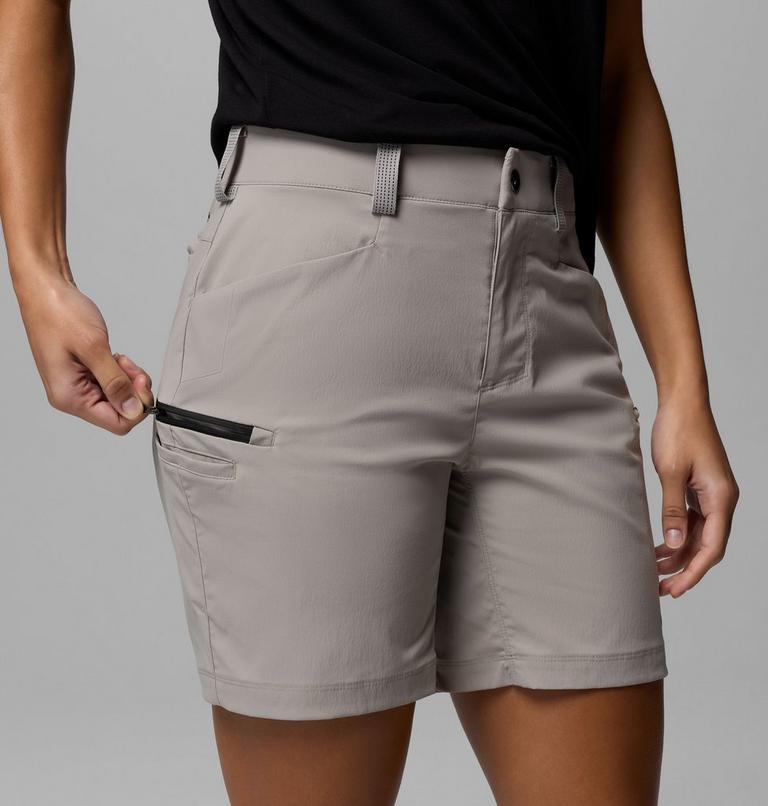 Women's Cosmiques Pro Hiking Shorts, Color: Flint Grey, image 7