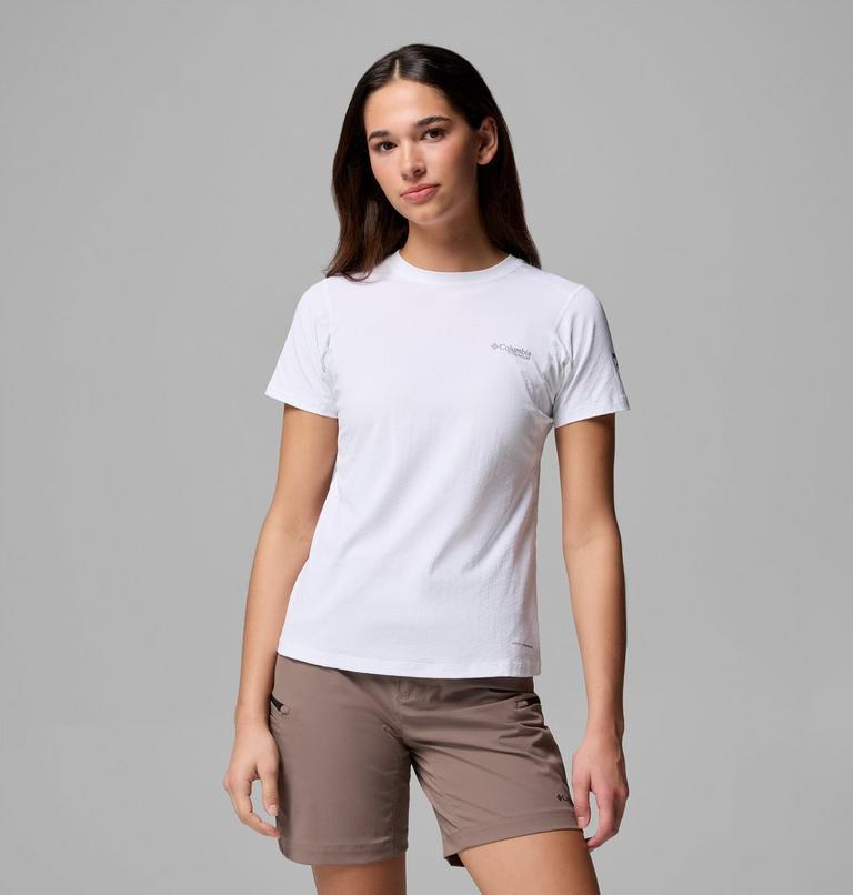 Women's Diamond Peak Pro Technical T-Shirt, Color: White, image 1