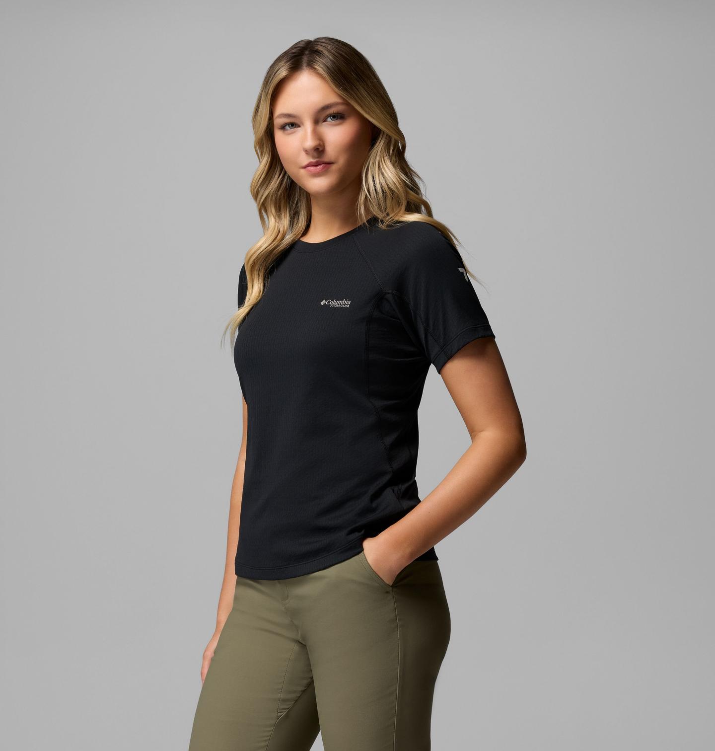 Женская рубашка Columbia DriVenture Short Sleeve, цвет: Чёрный — фото 3