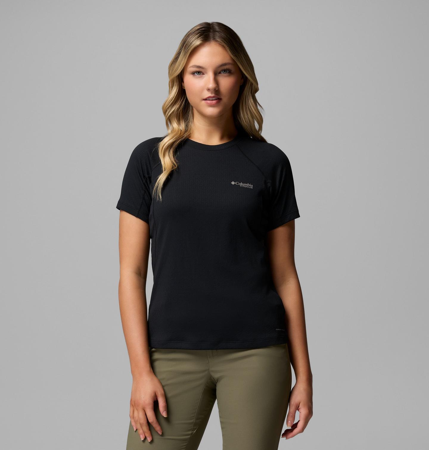 Женская рубашка Columbia DriVenture Short Sleeve, цвет: Чёрный — фото 1