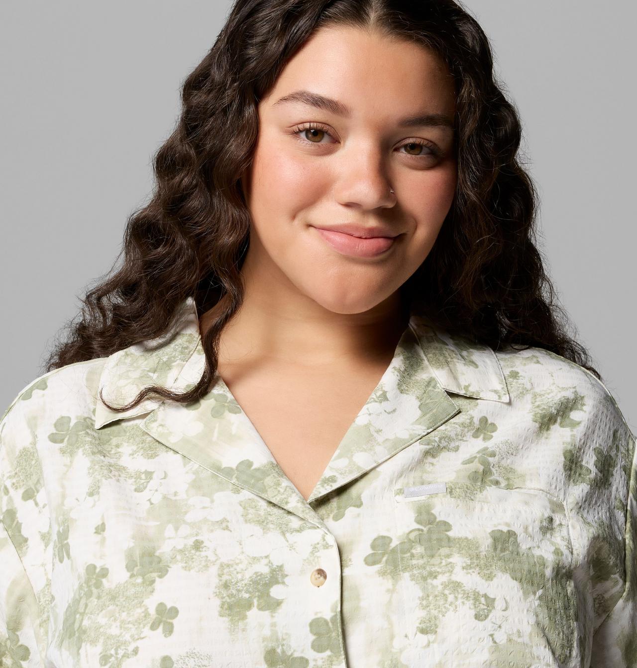 Women's Sucker for Summer™ Print Short Sleeve Shirt - Plus Size 5