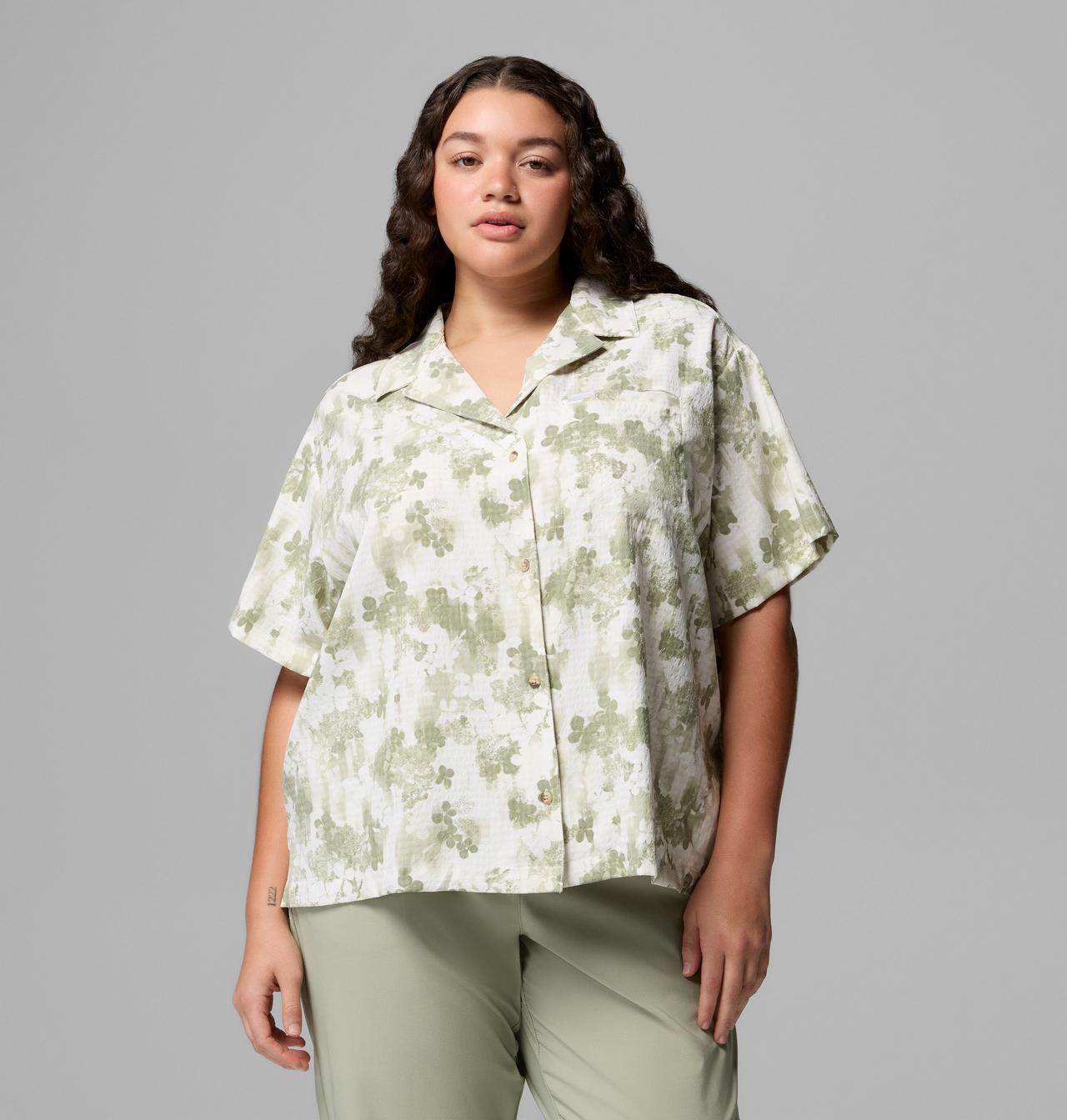 Women's Sucker for Summer™ Print Short Sleeve Shirt - Plus Size 1