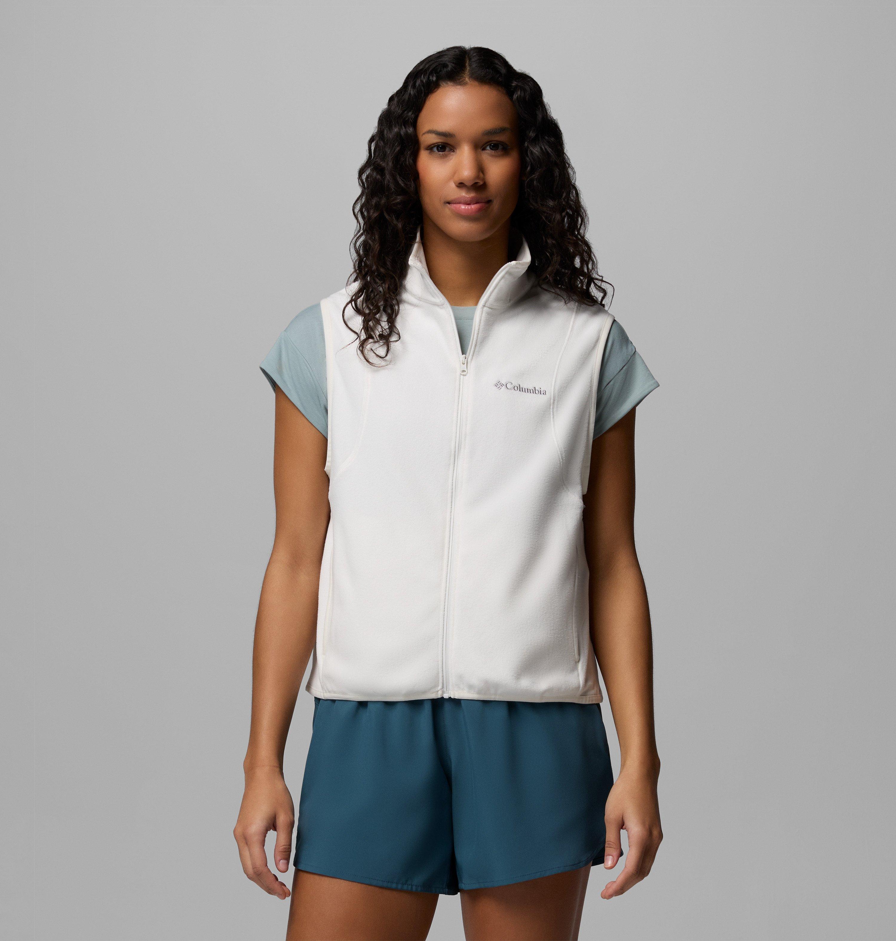 Columbia Sportswear Women's White Columbia - Vital Valley™ Recycled Fleece Gilet - Sea Salt Large