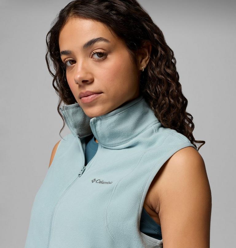 Women's Vital Valley Recycled Fleece Gilet, Color: Crushed Blue, image 6